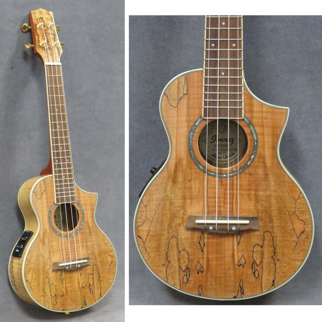 IBANEZ UEW 20SME ACOUSTIC ELECTRIC UKULELE: IBANEZ UEW 20SME ACOUSTIC ELECTRIC UKULELE WITH CASE AND PAPERS (NIB)