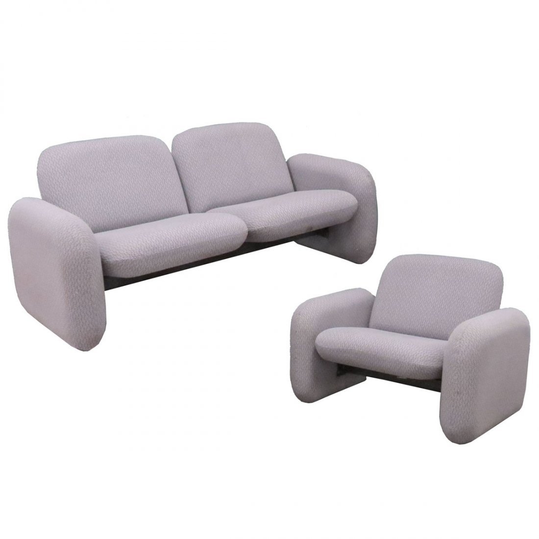 RAY WILKES FOR HERMAN MILLER, LOT (2): RAY WILKES FOR HERMAN MILLER, LOT (2) INCLUDING CHICKLET CLUB CHAIR AND CHICKLET SETTEE