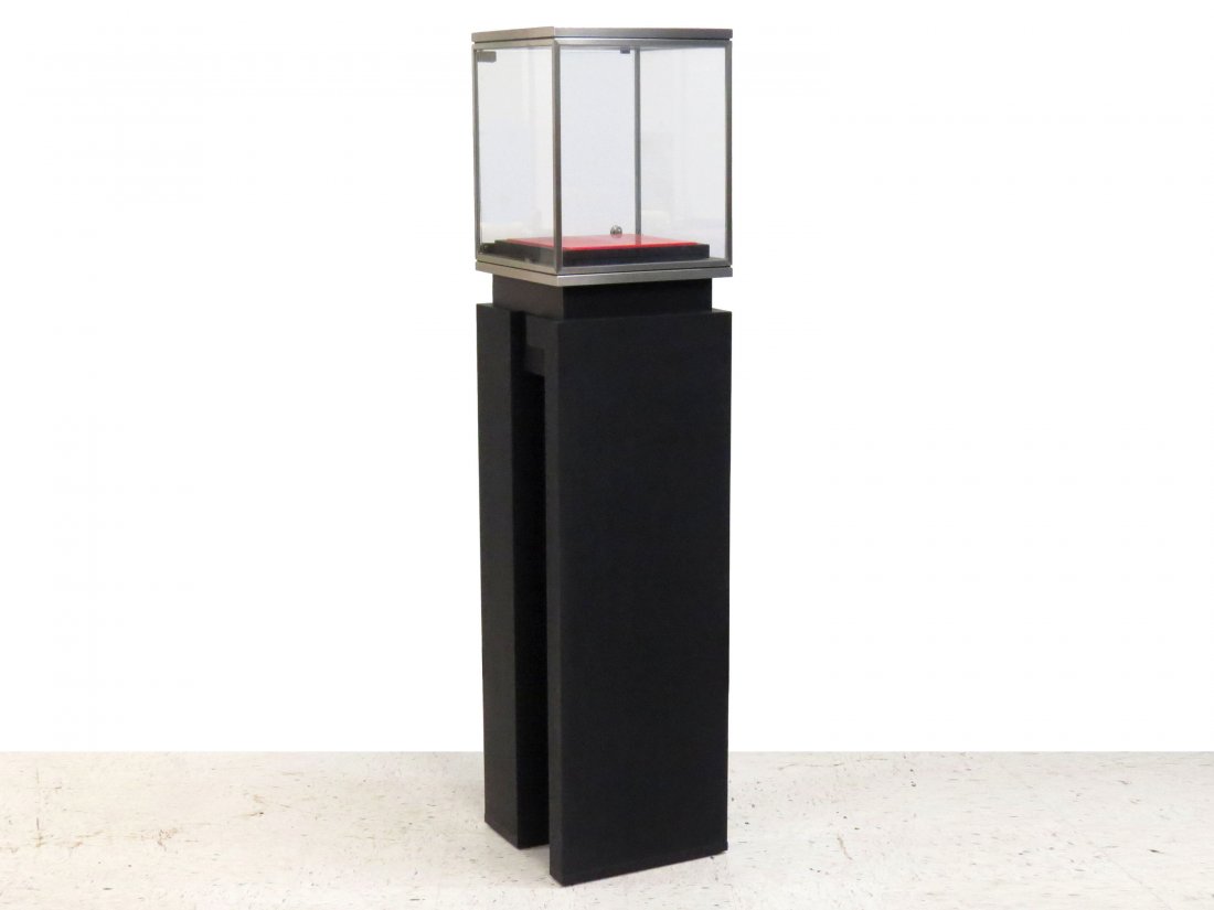 DANIEL ROTH WATCHES CUSTOM SHOW CASE: DANIEL ROTH WATCHES CUSTOM SHOW CASE. HEIGHT 69"; 16 X 16"