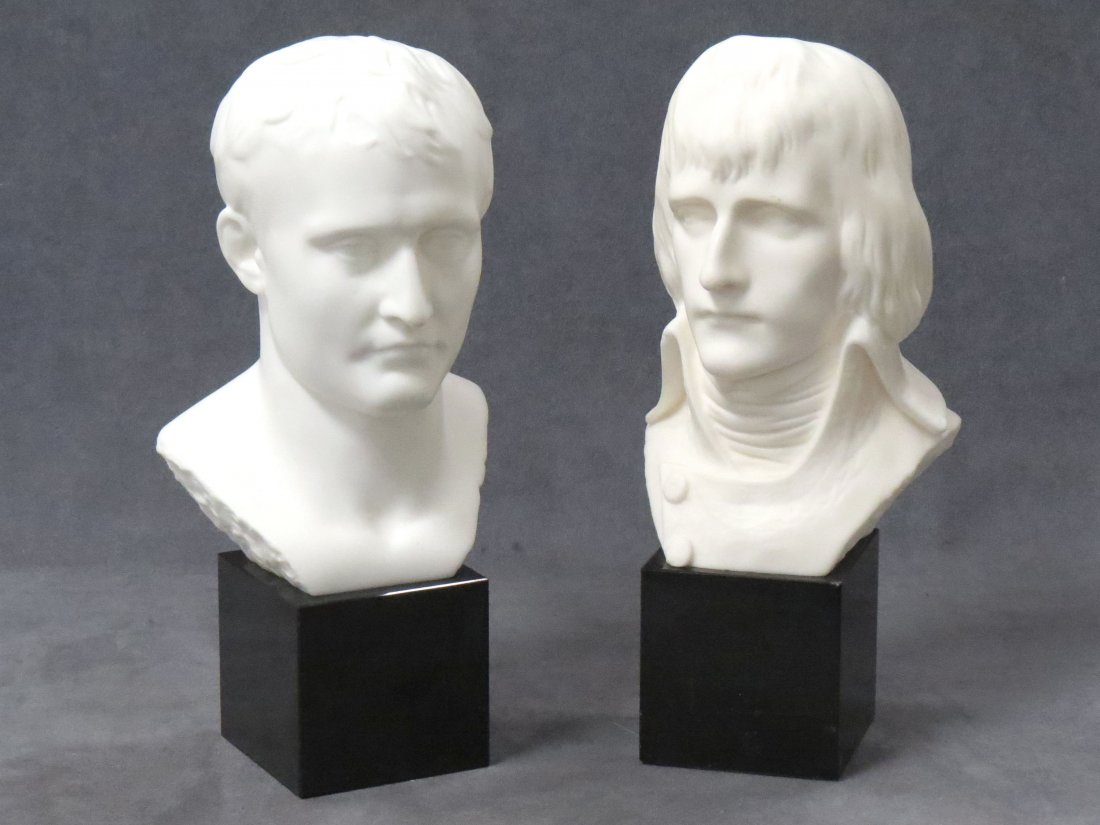 LOT (2) PARIAN BUSTS OF NAPOLEON: LOT (2) PARIAN BUSTS OF NAPOLEON. HEIGHT 10 1/4"