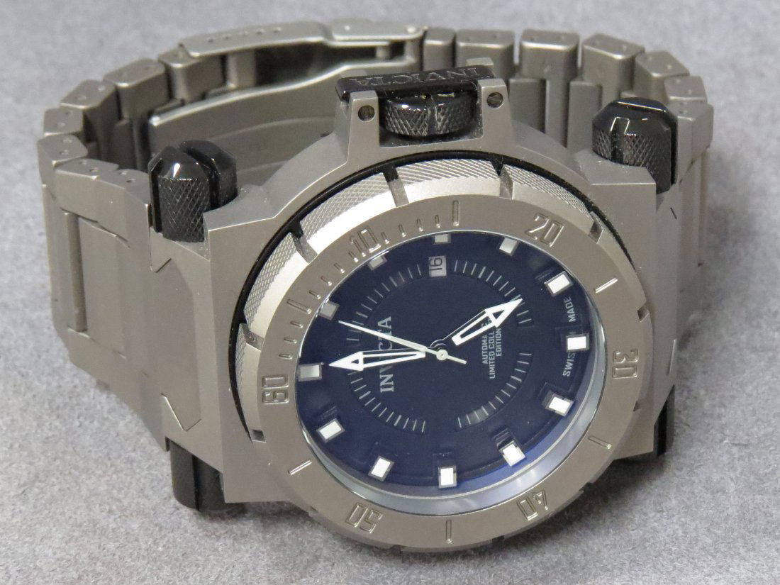 INVICTA TITANIUM COALITION FORCES 25-JEWEL WATCH: INVICTA TITANIUM COALITION FORCES 25-JEWEL LIMITED EDITION #435/1000, MODEL 0962 AUTOMATIC WRISTWATCH WITH BOX AND INSTRUCTIONS