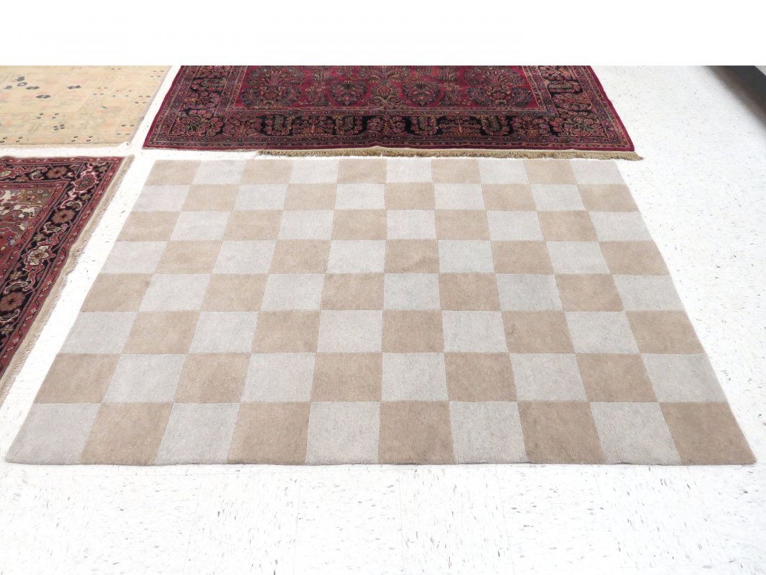 NEPALESE MODERN DESIGN RUG: NEPALESE MODERN DESIGN RUG. 7'10" X 5'6"