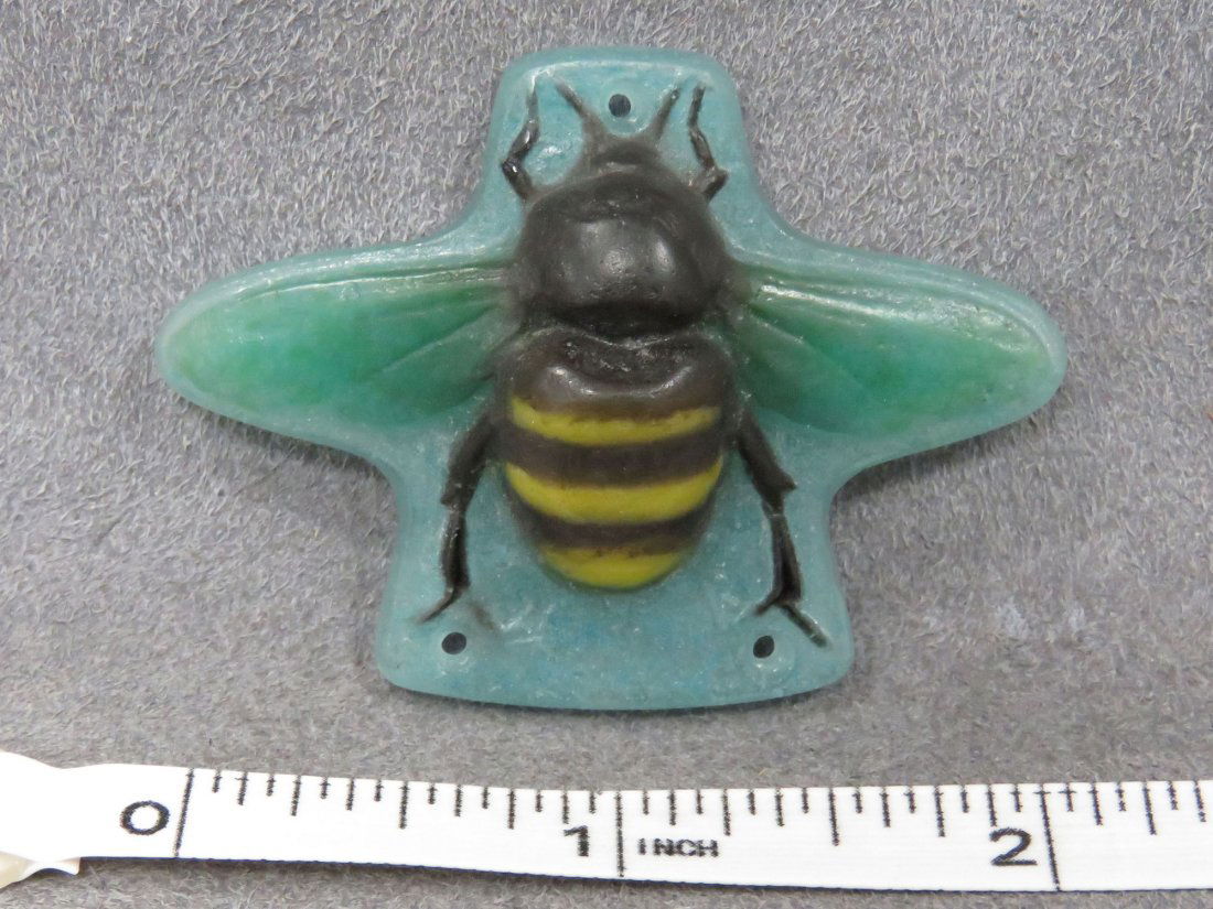 VINTAGE ALMERIC WALTER, NANCY PATE-DE-VERRE BEE (1 of 5)
