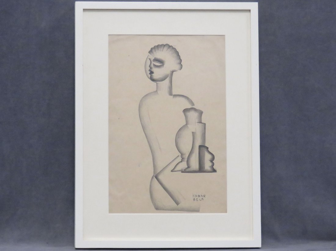 KADAR BELA (HUNGARY/FRANCE 20TH CENTURY), CHARCOAL (1 of 5)