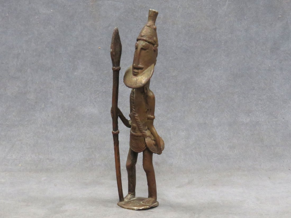 DOGON, MALI, BRONZE FIGURE OF A WARRIOR (1 of 4)