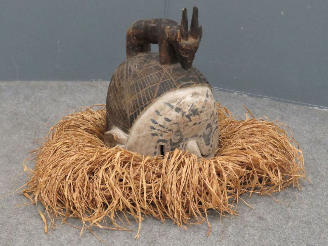 YAKA, D.R.C., CARVED AND PAINTED MASK (1 of 4)