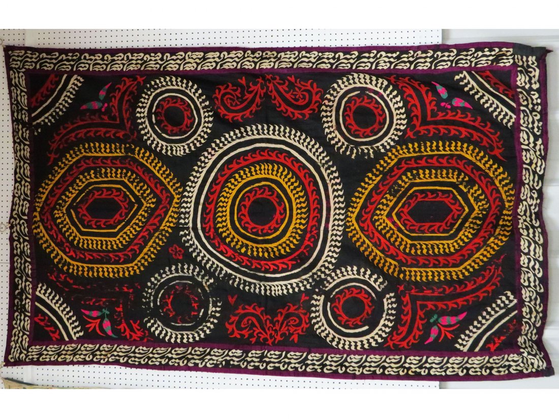 ANTIQUE CAUCASIAN EMBROIDERED PANEL (1 of 4)
