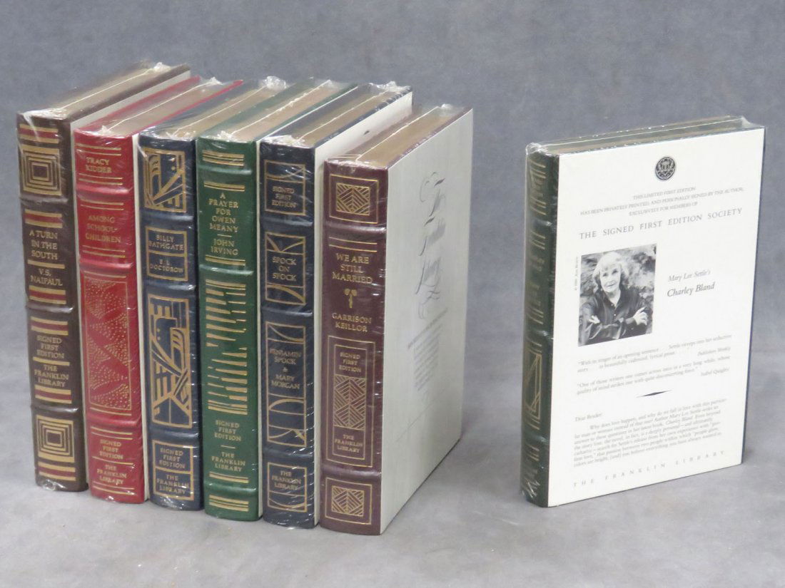 LOT (7) VOLUMES- THE FRANKLIN LIBRARY, 1ST ED (1 of 3)