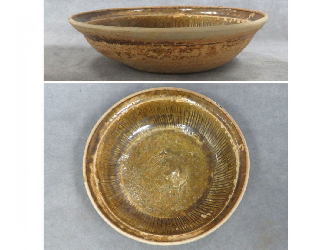 THAI, ANAMESE, BROWN GLAZED BOWL (1 of 5)