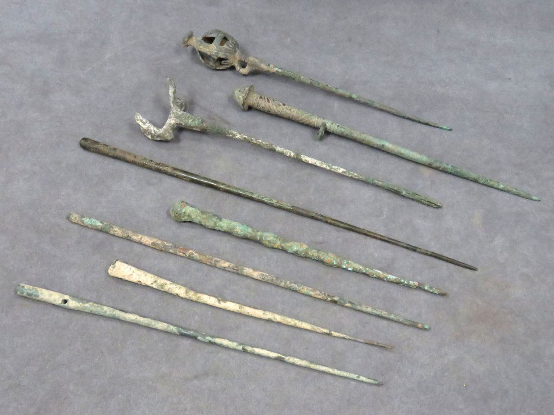 LOT (8) ASSORTED LURISTAN BRONZE GARMENT (1 of 4)