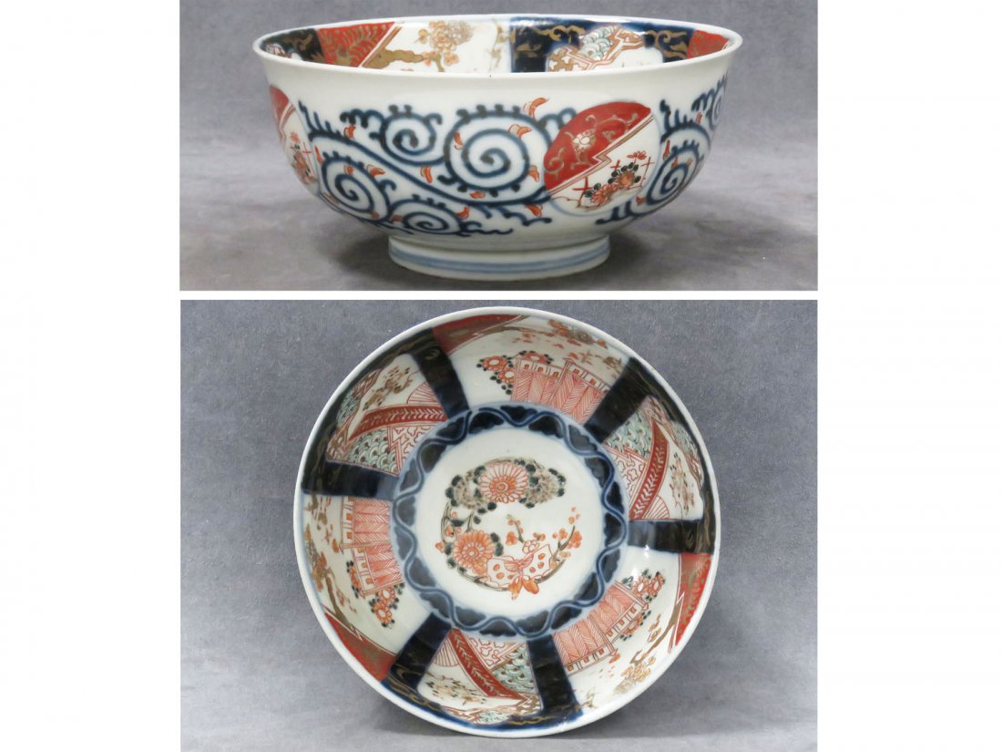 ANTIQUE JAPANESE IMARI DECORATED PORCELAIN BOWL (1 of 6)