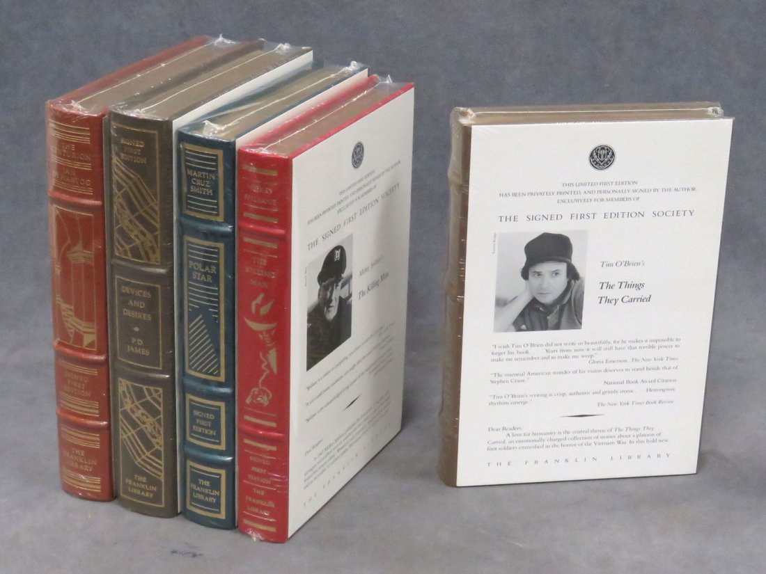 LOT (5) VOLUMES- THE FRANKLIN LIBRARY, SIGNED 1ST (1 of 3)