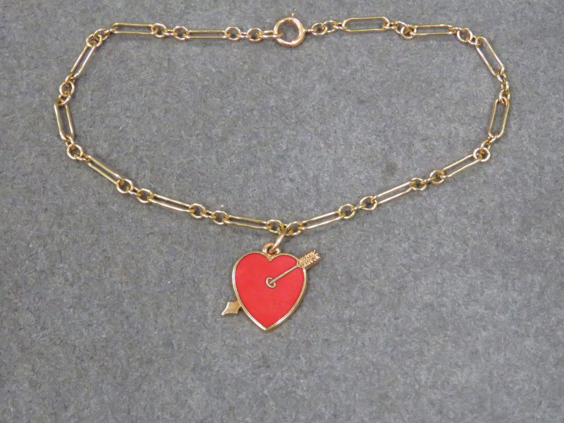 14K YELLOW GOLD CHARM BRACELET, CHARM (1 of 1)