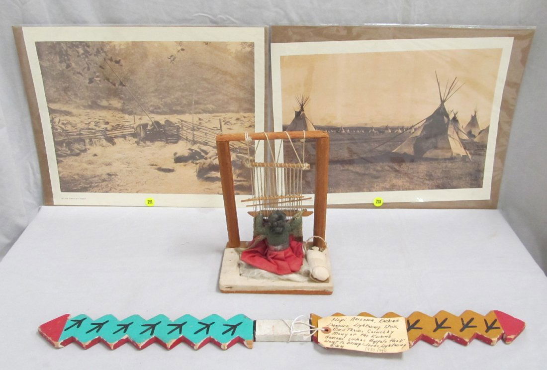 LOT (8) INCLUDING (6) EDWARD CURTIS PHOTO GRAVURES (1 of 3)