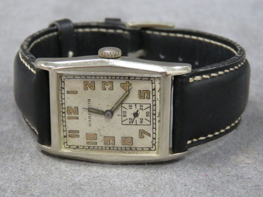 VINTAGE HAMILTON 14K WHITE GOLD 19-JEWEL WATCH (1 of 4)