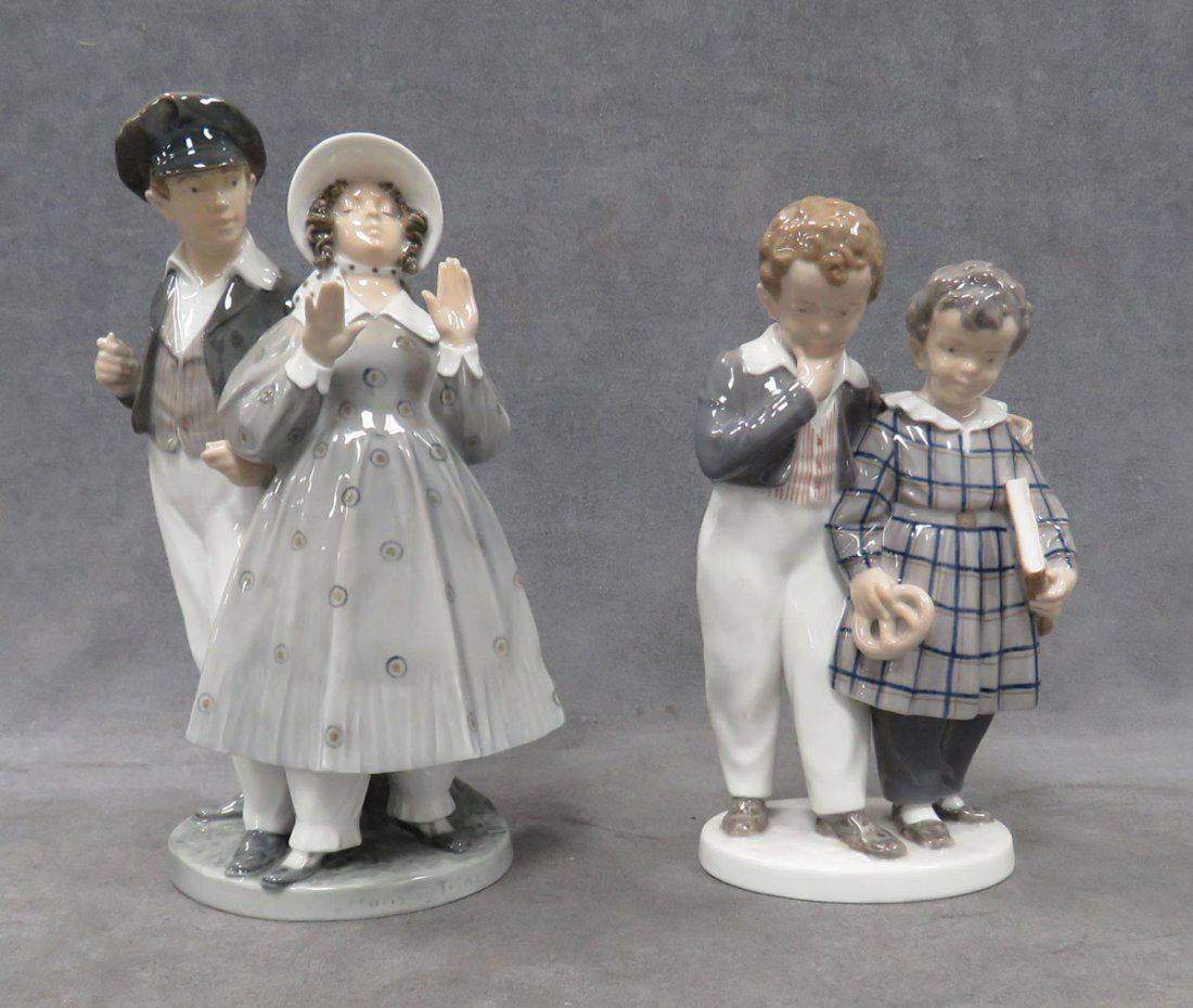 LOT (2) ROYAL COPENHAGEN PORCELAIN FIGURES (1 of 6)