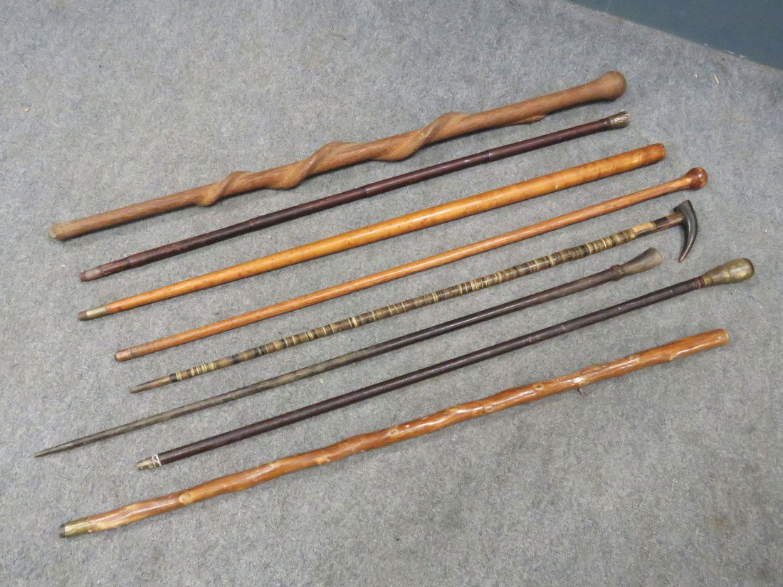 LOT (8) ASSORTED CARVED/STACKED HORN AND LEATHER (1 of 8)