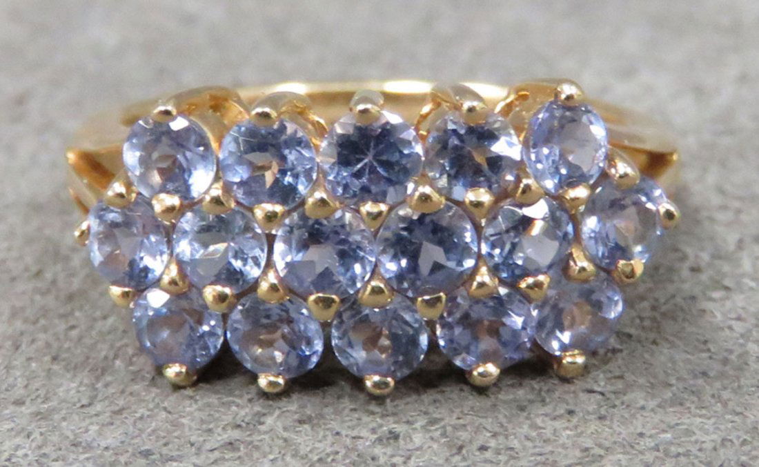 14K YELLOW GOLD TANZANITE RING (1 of 2)