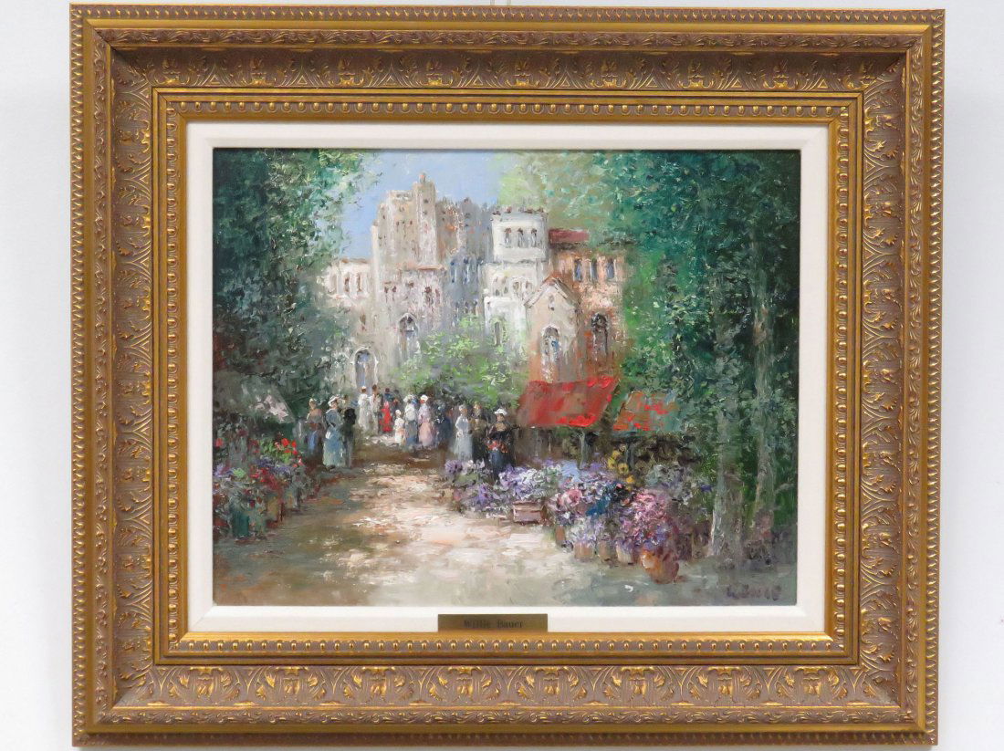 WILLI BAUER (GERMAN 1923-), OIL ON CANVAS (1 of 7)