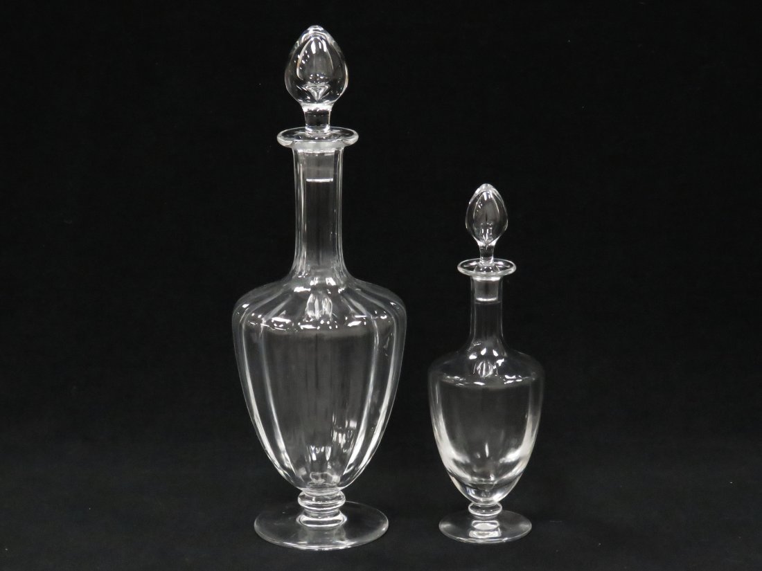 LOT (2) BACCARAT CRYSTAL DECANTERS, SIGNED (1 of 4)