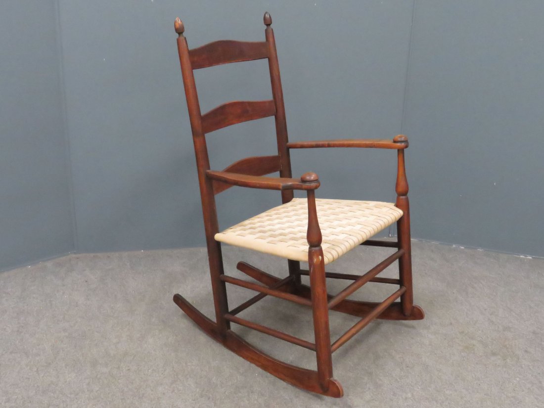 SHAKER, MOUNT LEBANON #3 YOUTH'S ARMCHAIR ROCKER, (1 of 3)