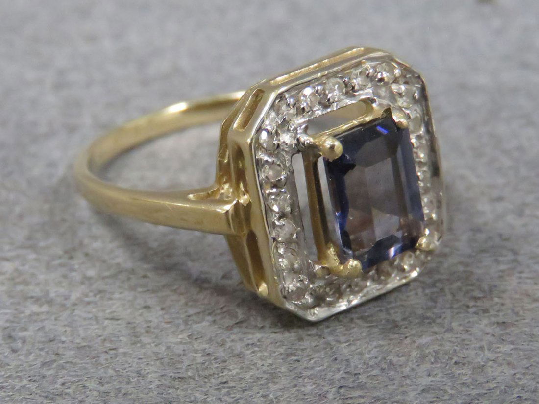 14K, 1.63CT TANZANITE & DIAMOND RING (1 of 3)