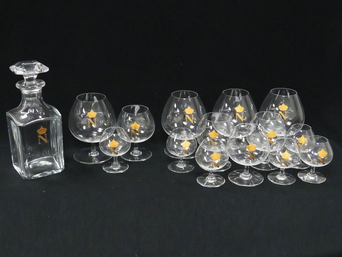 SET BACCARAT CRYSTAL COGNAC DECANTER (1 of 6)
