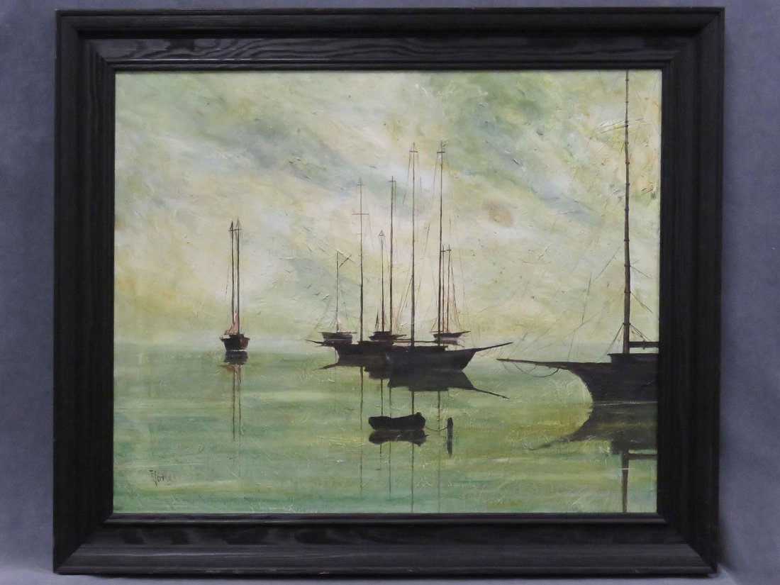 AMERICAN SCHOOL (20TH CENTURY), OIL ON CANVAS (1 of 6)