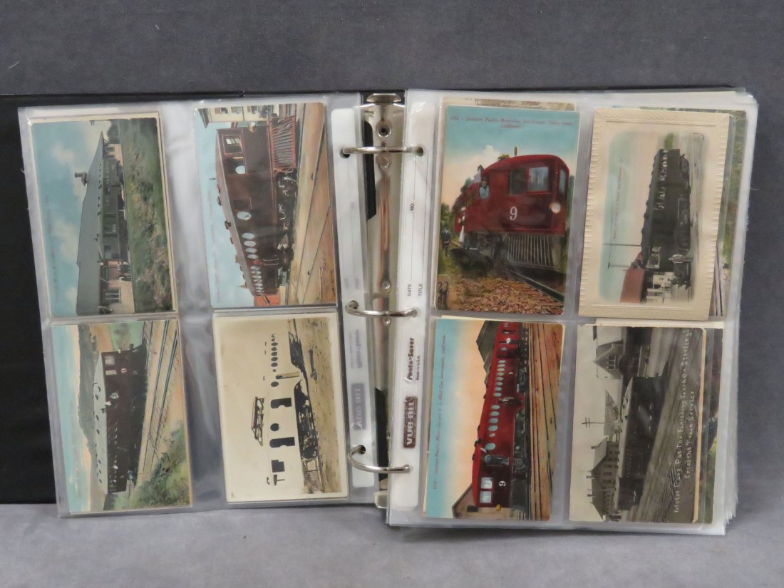 ASSORTED RAILROAD POSTCARDS (BURLINGTON,SANTA FE) (1 of 3)