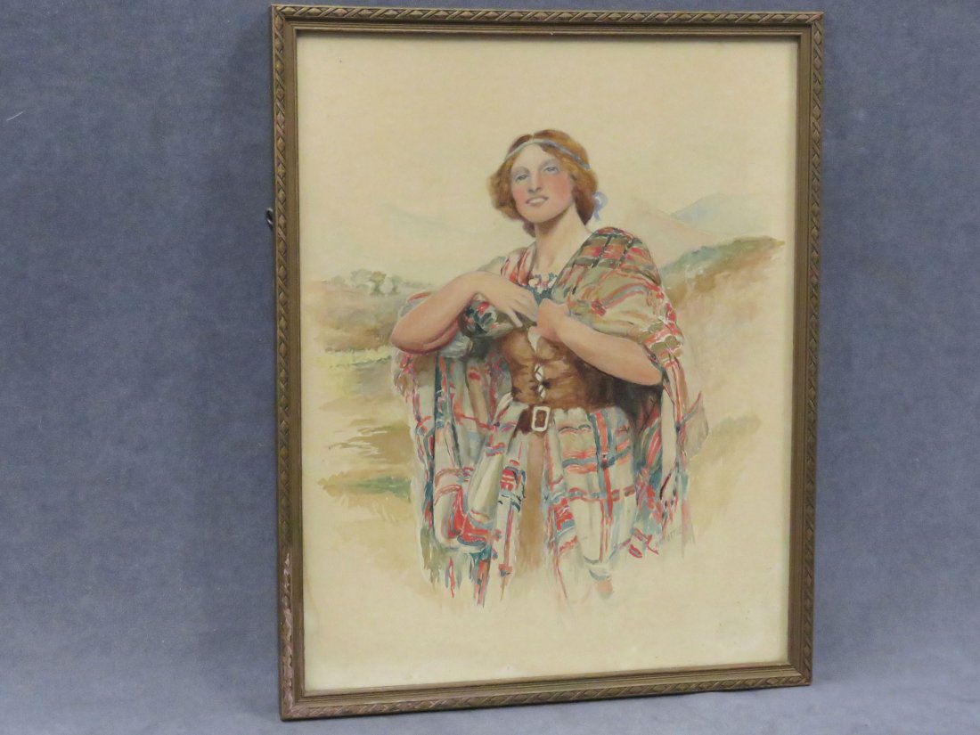 SCOTTISH SCHOOL), WATERCOLOR, SIGNED H.G. TUTTLE (1 of 4)