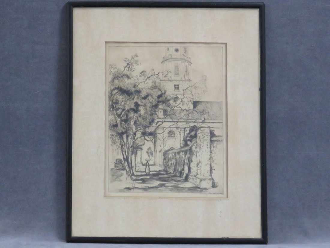 ALFRED HEBER HUTTY, ETCHING, SIGNED (1 of 4)