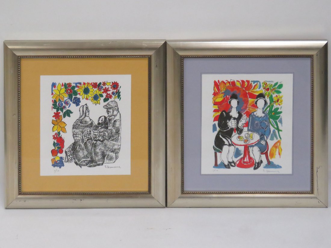 ZURAB TSERETELI , (2) LITHO, BISTRO, SIGNED #1/10 (1 of 6)