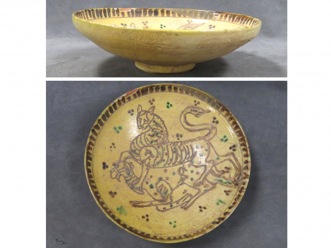 ISLAMIC POTTERY BOWL C.1000 A.D. (1 of 7)