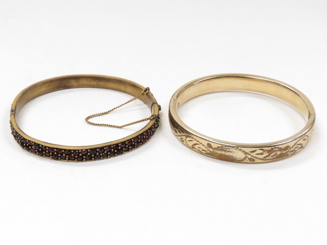LOT (2) VINTAGE BRACELETS INCLUDING BRASS (1 of 2)