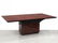 ITALIAN MODERN BURL WALNUT PEDESTAL BASE TABLE