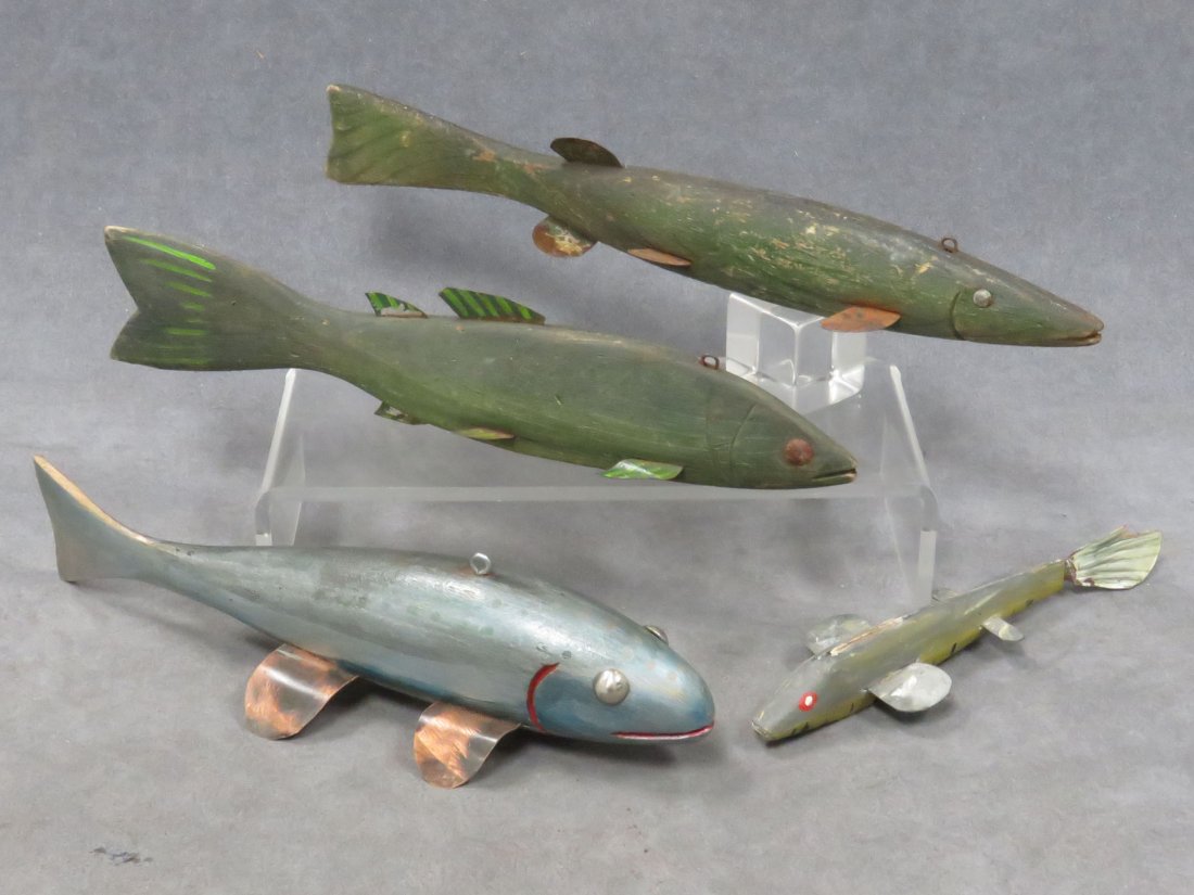 LOT (4) ASSORTED FISH DECOYS (1 of 3)