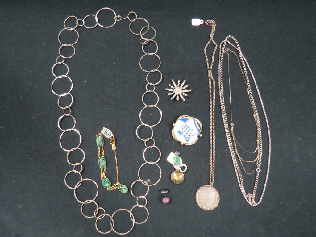 LOT ASSORTED STERLING COSTUME JEWELRY (1 of 1)