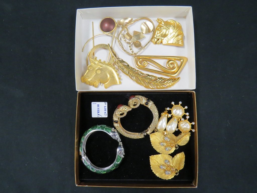 (2) BOX LOTS ASSORTED COSTUME JEWELRY (1 of 1)