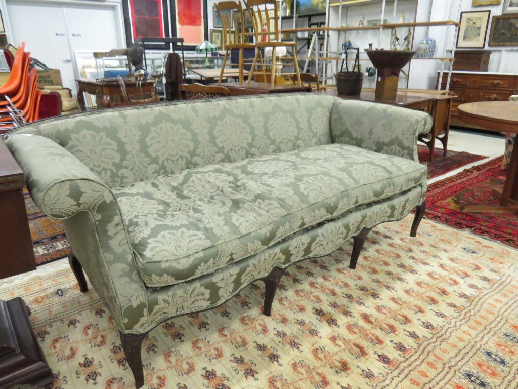 GEORGIAN STYLE UPHOLSTERED DOWN SOFA (1 of 2)