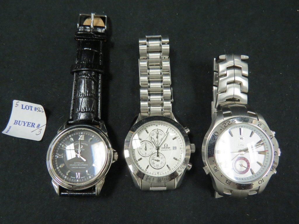 LOT (3) STAINLESS WRISTWATCHES (1 of 1)