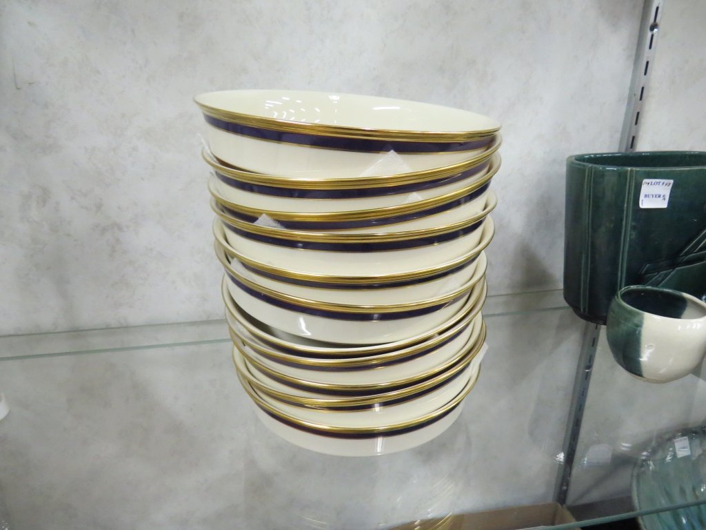 SET (11) LENOX "BLUE ROYALE" PORCELAIN BOWLS (1 of 2)