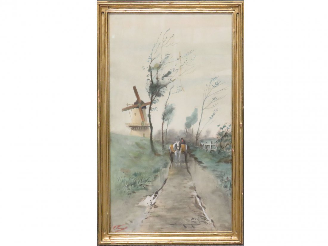 VINTAGE NEWCOMB-MACKLIN CARVED AND GILT PLIEN AIR (1 of 6)