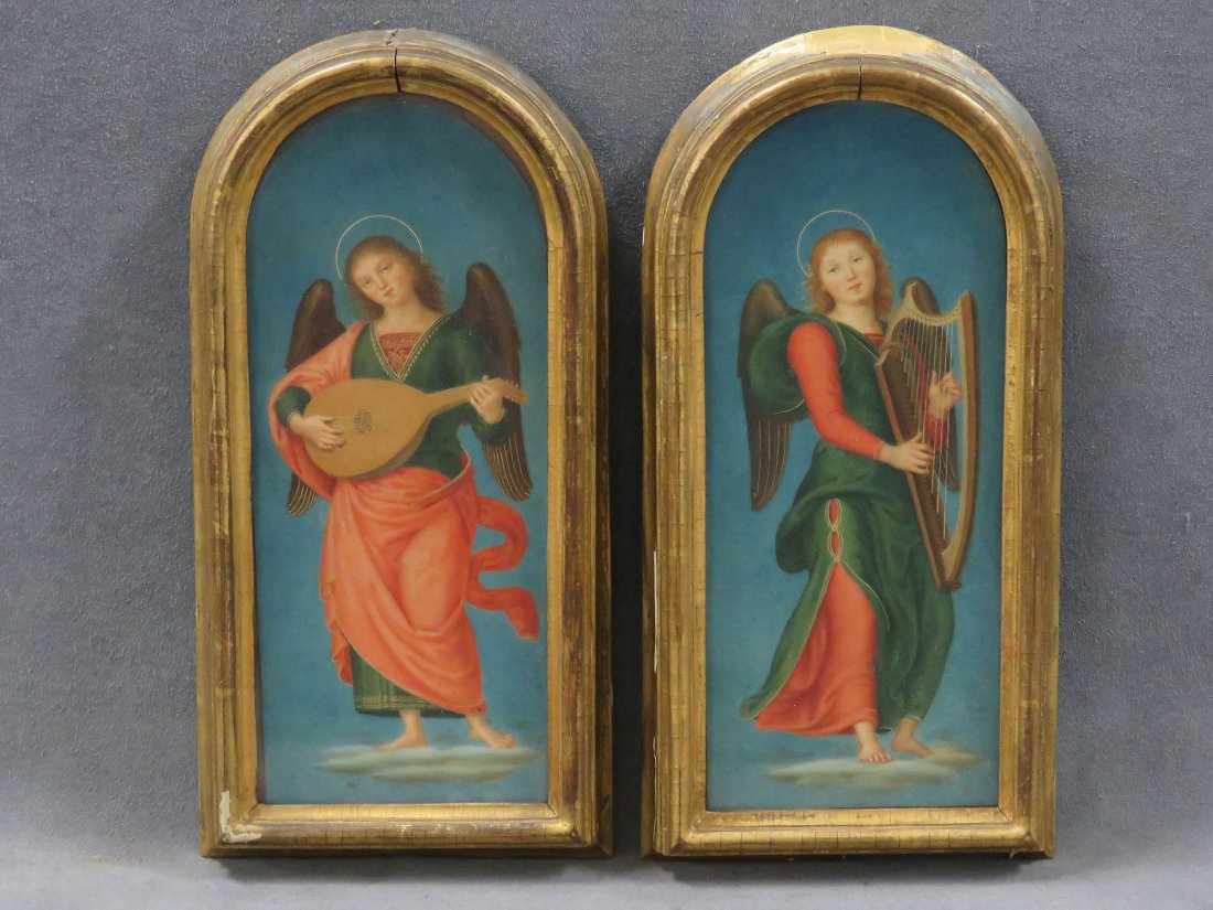 ITALIAN SCHOOL (19TH CENTURY), LOT (2) WATERCOLOR (1 of 2)