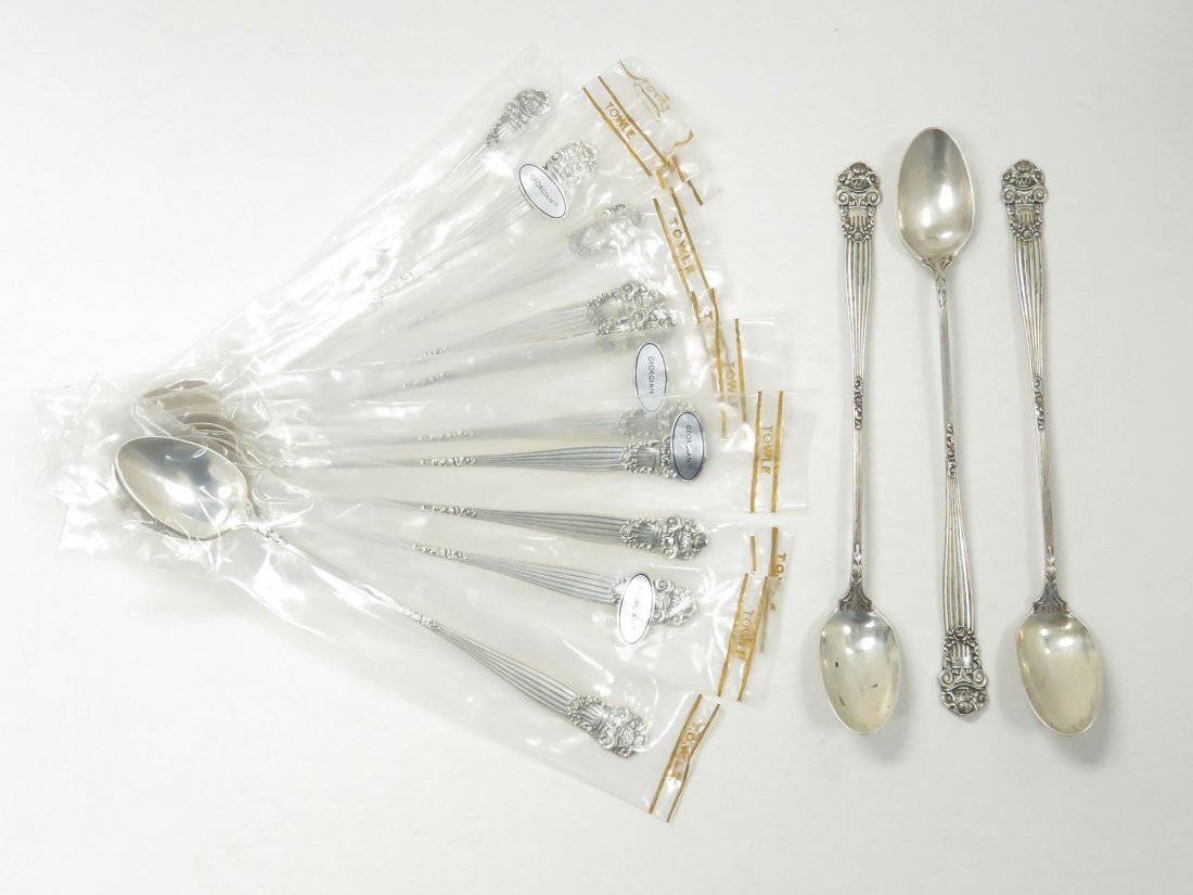 SET (13) TOWLE "CORINTHIAN" STERLING ICE TEASPOONS (1 of 4)