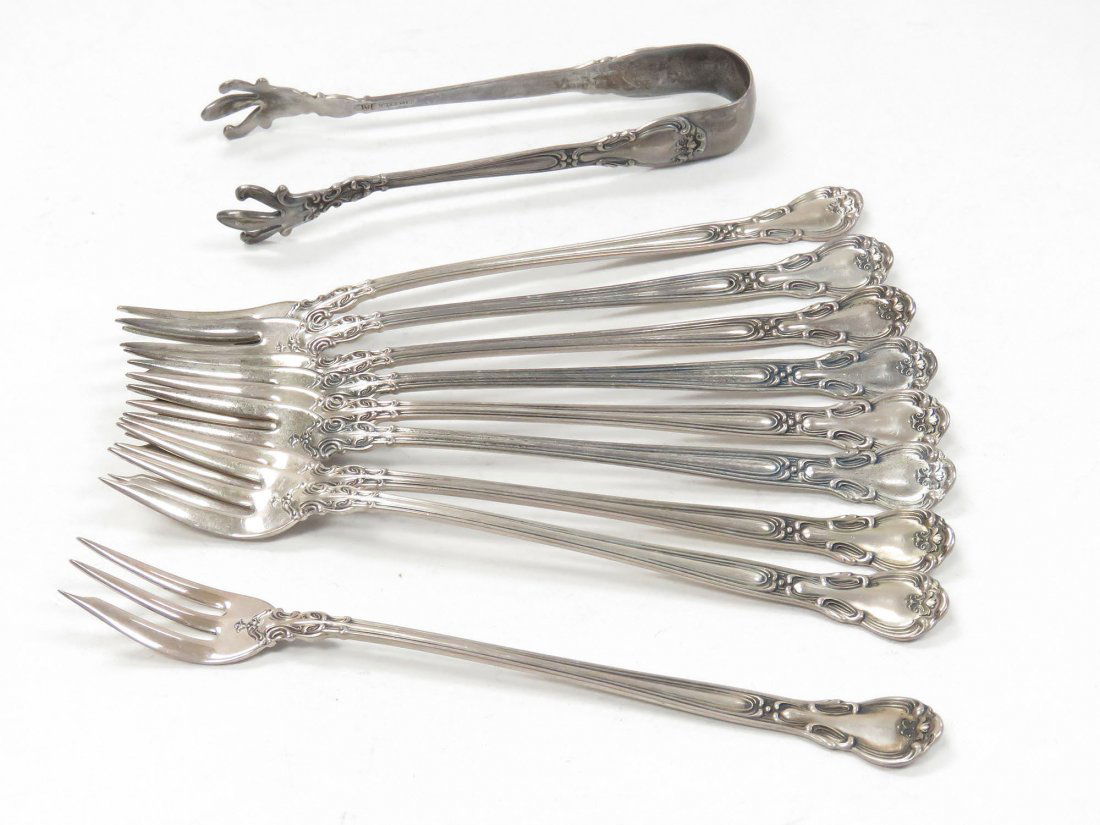 SET (10) GORHAM "CHANTILLY" STERLING (1 of 3)