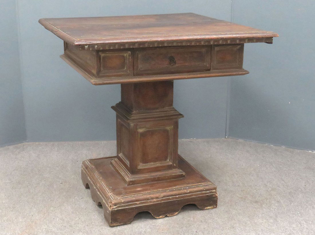 CONTINENTAL RENAISSANCE CARVED WALNUT CENTER TABLE (1 of 4)
