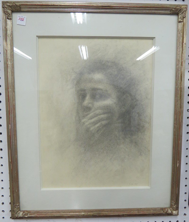 IDA BURDZELIAN (FRENCH 20TH CENTURY), GRAPHITE   (1 of 3)