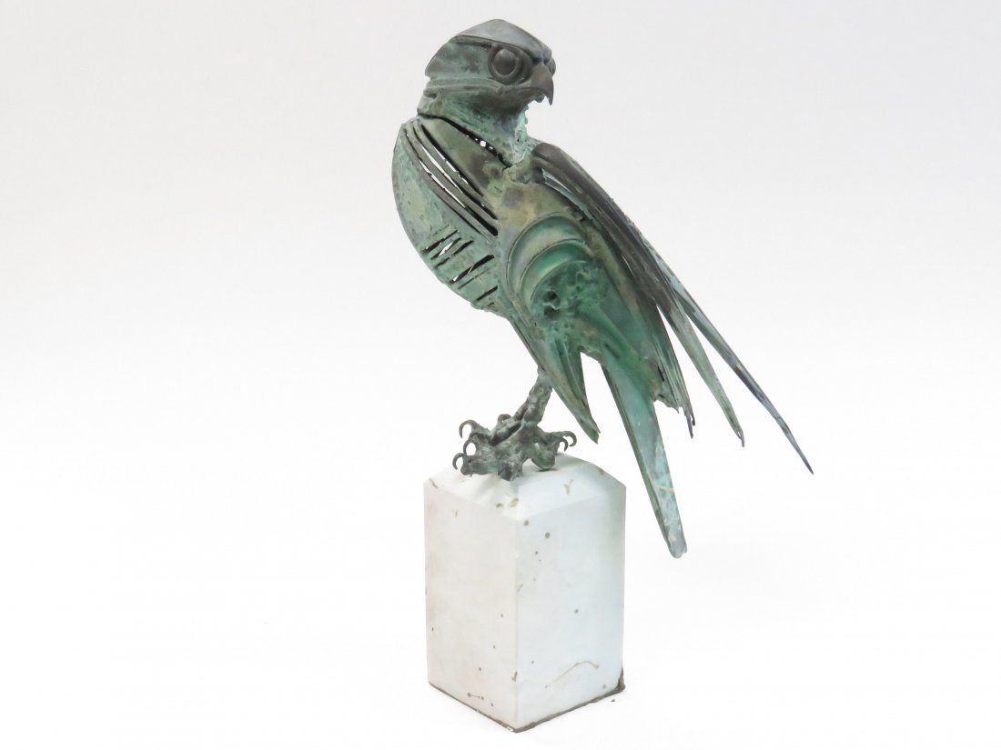 WALENTY PYTEL (POLAND 1941-), BRONZE, HAWK (1 of 6)