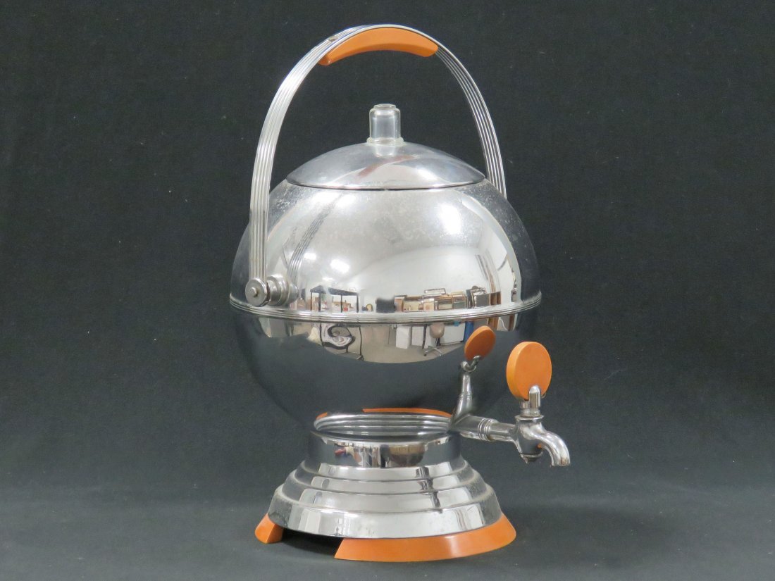 ART DECO MANNING AND BOWMAN CHROME/BAKELITE COFFEE (1 of 3)