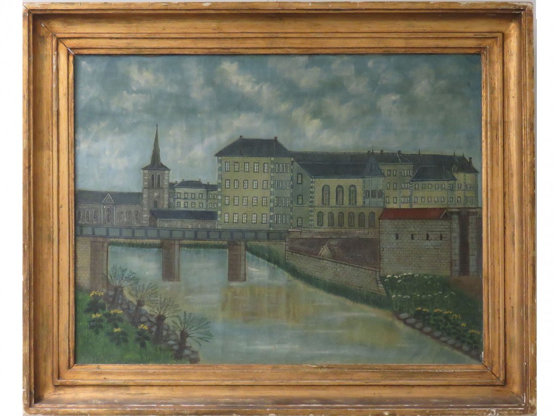 LOUIS VIVIN (FRENCH 1861-1936), OIL ON CANVAS: LOUIS VIVIN (FRENCH 1861-1936), OIL ON CANVAS, "BELFORT INSTITUTE SAINTE MARIE", SIGNED. 19 1/2 X 22 1/2"; FRAMED 25 1/2 X 31 1/4" PROVENANCE: CHRISTIE'S NEW YORK, SALE #1967, FEBRUARY 14, 2008, LOT #